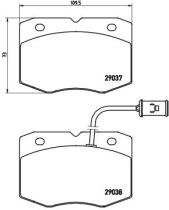 BREMBO PA6014 - PASTILLA DE FRENO