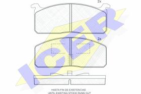 ICER 140313 - PASTILLAS DE FRENO