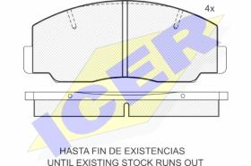 ICER 140330 - PASTILLAS DE FRENO