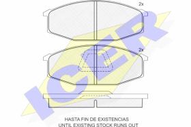 ICER 140441 - PASTILLAS DE FRENO