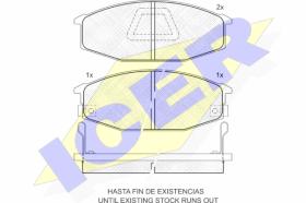 ICER 140443 - PASTILLAS DE FRENO