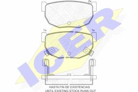 ICER 140444 - PASTILLAS DE FRENO