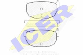 ICER 140445 - PASTILLAS DE FRENO