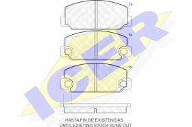 ICER 180195 - PASTILLAS DE FRENO