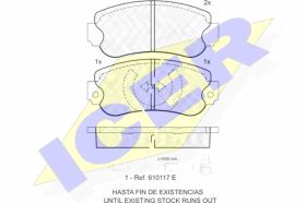 ICER 180310 - PASTILLAS DE FRENO