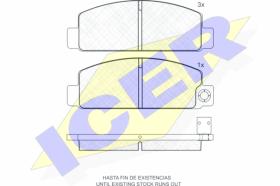 ICER 180369 - PASTILLAS DE FRENO