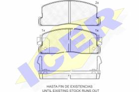 ICER 180495 - PASTILLAS DE FRENO