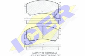 ICER 180509 - PASTILLAS DE FRENO