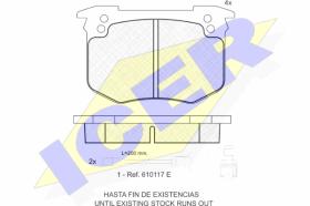 ICER 180634 - PASTILLAS DE FRENO