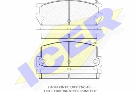 ICER 180639 - PASTILLAS DE FRENO