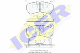ICER 180670 - PASTILLAS DE FRENO