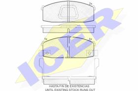 ICER 180792 - PASTILLAS DE FRENO