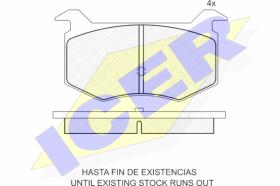 ICER 180942 - PASTILLAS DE FRENO