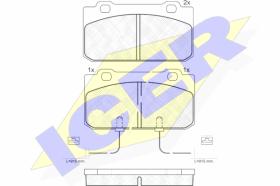ICER 180943 - JGO.PASTILLAS FRENO