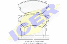 ICER 180997 - PASTILLAS DE FRENO