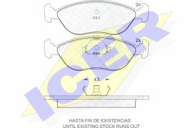 ICER 181016 - PASTILLAS DE FRENO