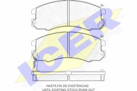 ICER 181209 - PASTILLAS DE FRENO