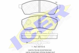 ICER 181292 - PASTILLAS DE FRENO