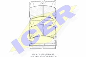 ICER 181700 - PASTILLAS DE FRENO