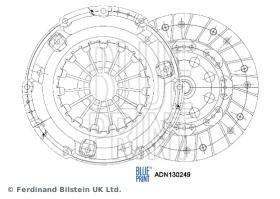 BLUE PRINT ADN130249 - KIT DE EMBRAGUE