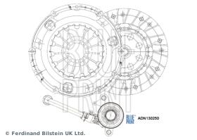 BLUE PRINT ADN130250 - KIT DE EMBRAGUE