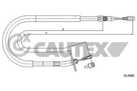 CAUTEX 188022 - MANDO FRENO DERECHO