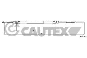 CAUTEX 208025 - MANDO FRENO TRASERO DERECHO