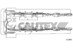 CAUTEX 480023 - MANDO FRENO