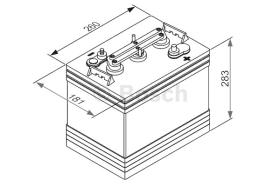 BOSCH 0092L50G20 - BATERIA 6 V 216AH 174A +0 260.4X181