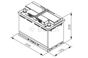 BOSCH 0092T30320 - BATERIA DE ARRANQUE PB