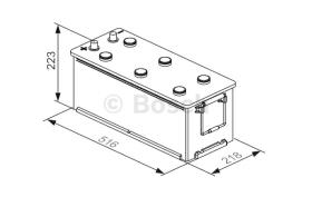 BOSCH 0092T30480 - BATERIA DE ARRANQUE PB