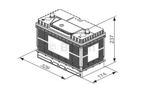 BOSCH 0092T30500 - BATERIA DE ARRANQUE PB