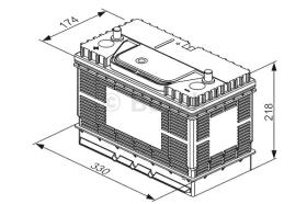 BOSCH 0092T30510 - BATERIA 12V 105AH 800A 9 330X172X24