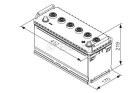 BOSCH 0092T30730 - BATERIA DE ARRANQUE PB