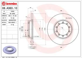 BREMBO 08A36310 - DISCO DE FRENO