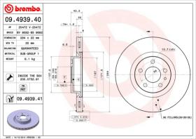 BREMBO 09493940 - DISCO DE FRENO