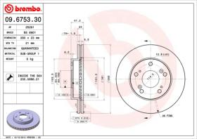 BREMBO 09675330 - DISCO DE FRENO