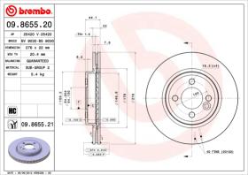 BREMBO 09865520 - DISCO DE FRENO