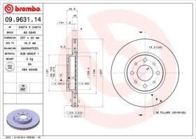 BREMBO 09963114 - DISCO DE FRENO