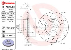 BREMBO 09A62131 - DISCO DE FRENO