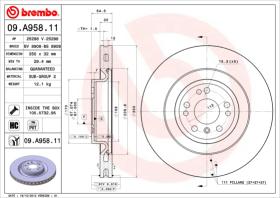 BREMBO 09A95811 - DISCO DE FRENO