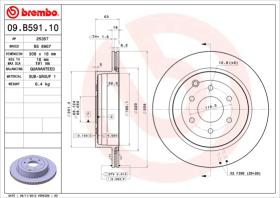 BREMBO 09B59110 - DISCO DE FRENO