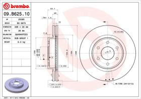 BREMBO 09B62510 - DISCO DE FRENO