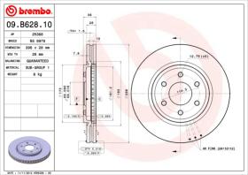 BREMBO 09B62810 - DISCO DE FRENO