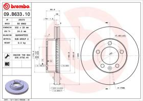 BREMBO 09B63310 - DISCO DE FRENO