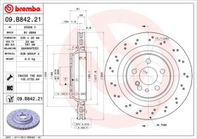 BREMBO 09B84221 - DISCO DE FRENO