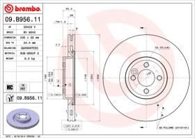 BREMBO 09B95611 - DISCO DE FRENO