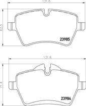 BREMBO P06086 - PASTILLA DE FRENO