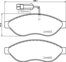 BREMBO P23144 - PASTILLA DE FRENO