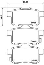 BREMBO P28072 - PASTILLA DE FRENO